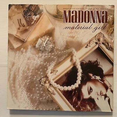 Madonna - Material Girl 45 RPM Vinyl Maxi 12” Single 1985 Sire 0-20304 Tested EX • $10