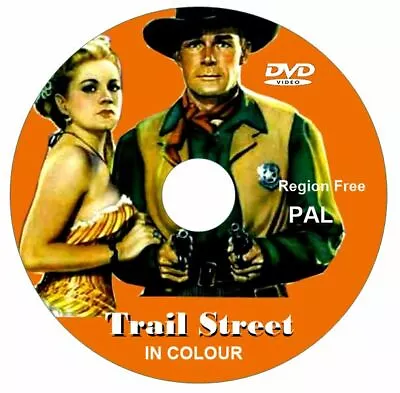 TRAIL STREET. Randolph Scott In COLOUR DVD. • £7.99