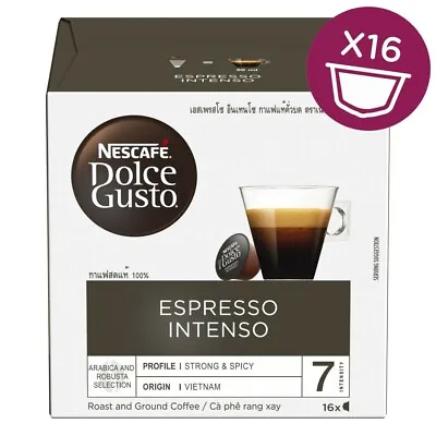 Nescafe Dolce Gusto Coffee Pods Espresso Intenso16 Caps Cheap Price • $17.75