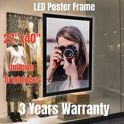 27 X40'' LED Backlit Movie Poster Art Picture Frame Light Box Dispaly Wall Mount • $125