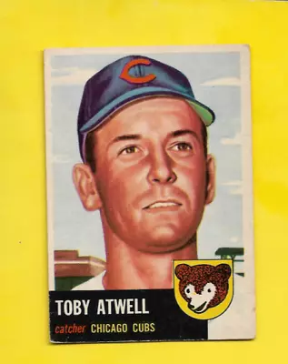 1953 Topps Toby Atwell #23 Chicago Cubs VG- Marked FREE SHIPPING • $4.99