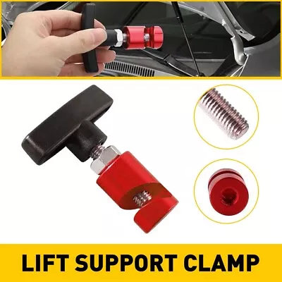 Red Car Lift Hood Support Clamp Holder Hood Strut Support Clamp Tool Aluminum • $9.99