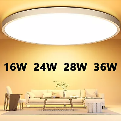 LED Panel Ceiling Light Ultra Thin Flush Mount Kitchen Home Kitchen Fixture Lamp • $11.99