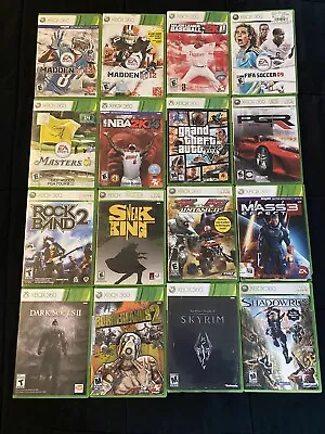 Xbox 360 Games Bundle Lot 16 Games With Original Cases • $10