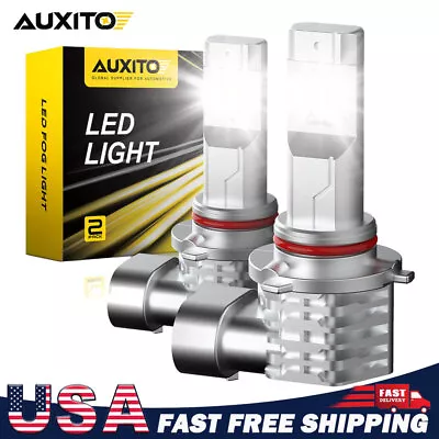 AUXITO Pair H10 LED Fog Driving Light Bulbs Kit 9145 9140 White Super Bright • $18.99