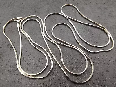 Estate Milor Italy Sterling Silver 1.5mm Snake Chain Necklace 36  QVC 10.5g • $45