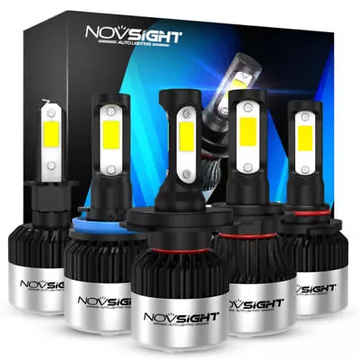 Nighteye 72W 9000LM H1 H4 H11 9005 9006 H7 LED Headlight Bulbs 6500K White Lamp • $35.99