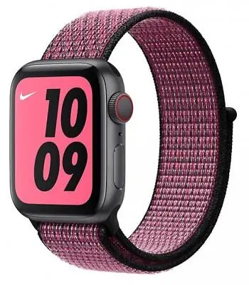 $123.72 • Buy Genuine Apple Nike Nylon Sport Loop Watch Band Pink Blast / True Berry 42mm/44mm