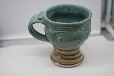 Art Pottery Coffee Mug Cup Beautiful Design Signed GA • $19.99