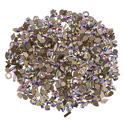 Crystal Flat Back Nail Art Glitter Rhinestone Glass Strass Manicure Tips Charms • $10.45