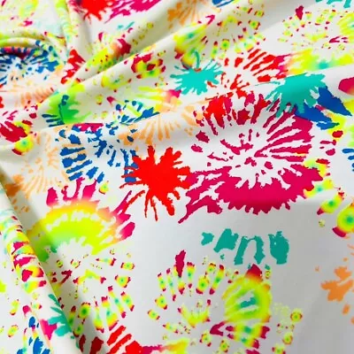 4-way Stretch Paint Splatter Print  Spandex Fabric 60  Wide By Yard For Swimwear • $12.99