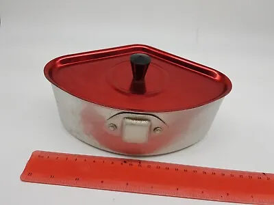 Red Anodised Retro Vintage Aluminium Triangle Cooking Pot Triangular Camping ? • $19.95