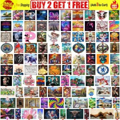 $9.76 • Buy 5D DIY Diamond Painting Embroidery Cross Craft Stitch Arts Kit Mural Home Decor