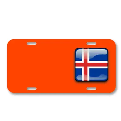 Iceland Flag Country Nationality On License Plate Car Front Add Names • $14.95