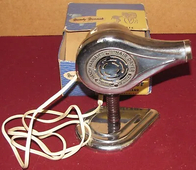 Vintage Handy Hannah Electric Hair Dryer With Stand & Box Works • $50