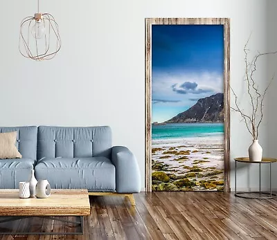 £275.99 • Buy 3D Blue Sea B1956 Door Wall Mural Photo Wall Sticker Decal Marco Carmassi