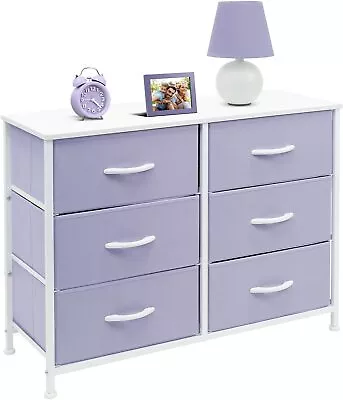 Sorbus Dresser W/ 6 Drawers - Furniture Storage Chest Tower Unit For Bedroom • $74.99