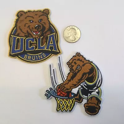 (2) UCLA BRUINS  Vintage Iron On Embroidered Patches Patch Lot  3  X 3   • $8.99