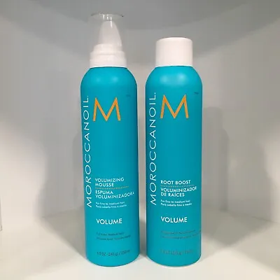 Moroccanoil Moroccan Oil Mousse 8.5oz + Root Boost 8.5 Oz DUO Free Shipping • $52.99