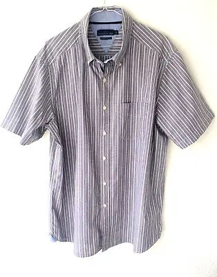 £4.99 • Buy Atlantic Bay Authentic Oxford Short Sleeve Shirt XL.  44-46in Chest. Striped