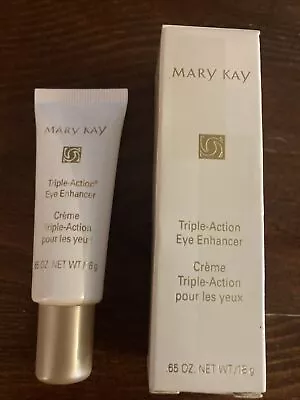 Mary Kay Triple Action Eye Enhancer Minimize Dark Circles Wrinkles Lines .65 Oz • $24.99