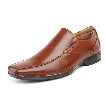 Bruno Marc Men Dress Shoes Square Toe Loafers Oxford Formal Slip On Shoes • $29.44