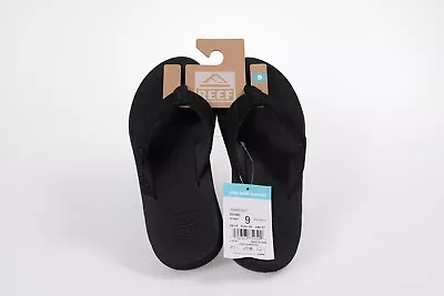 Reef Men's Phantom II Flip Flop Sandals - Black/Black NWT (Size 9) • $19.99