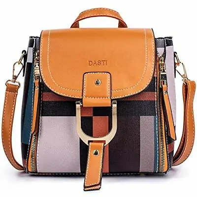 DASTI Checkered Anti Theft Purse Small Mini Backpack Convertible Backpack Purse • $9.95