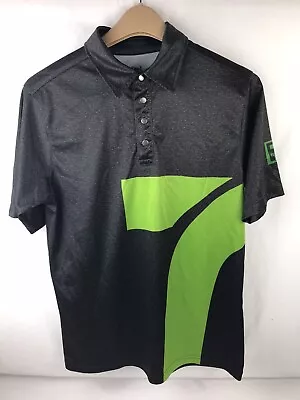 7 Eleven Small Adult Polo Shirt Uniform Work Shorts Sleeve Black Green W/ Defect • $14.99