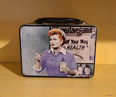 Vintage I Love Lucy Collector’s Metal Lunch Box Tin • $8.99