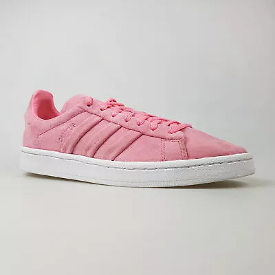 Women's ADIDAS 'Campus' 9 US / 41 1/3 EU Shoes Pink White Low | 3+ Extra 10% Off • $52.49