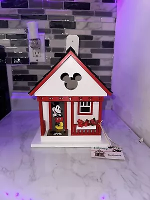 NWT RARE Disney Mickey Mouse RED Wooden Birdhouse *FAST SHIPPING 🚚💨* • $61.99