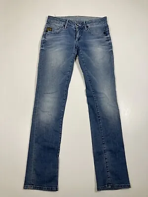 G-STAR RAW MIDGE STRAIGHT Jeans - W28 L34 - Blue - Great Condition - Women’s • £24.99