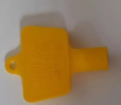 £0.59 • Buy Yellow Service Utility Meter Key Gas/Electric Box Cupboard Cabinet Triangle DIY