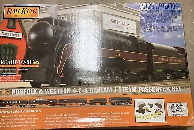 MTH Railking Norfolk & Western 4-8-4 Bantam J Steam Passenger Set (In Box) • $90