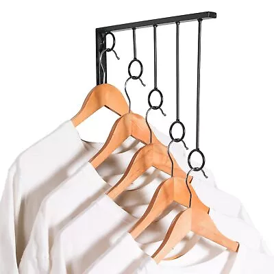 3 Pack Wall-Mounted Clothing Store Display Rack Retail Display Racks Metal ... • $33.03