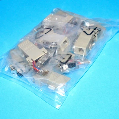 £19.99 • Buy 10x9 Pin Serial DB9 RS232 Female To RJ45 Network Female Socket Adapter Connecter