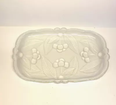 Vintage Mikasa Bountiful Cherries 12  X 7.25  Embossed Serving Platter • $10.95