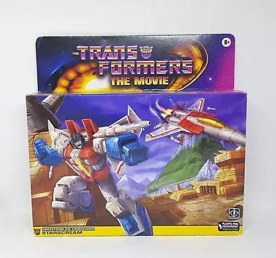 Transformers G1 Retro STARSCREAM Movie Figure Reissue 2022 Hasbro • $79.95