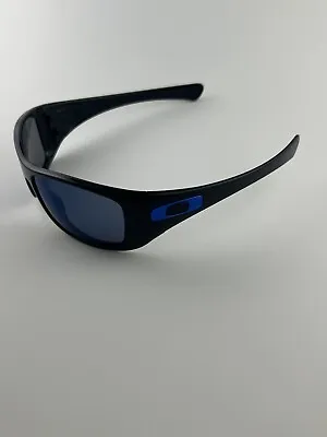 Oakley Hijinx Polished Black Frame Ice Iridium Lens Metallic Blue Icons Antix • $199.99