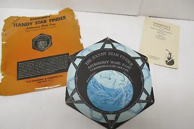  Vtg C.S. Hammond & Co Handy Star Finder~Planet Tables~Astronomy Made Easy~1947 • $24.99