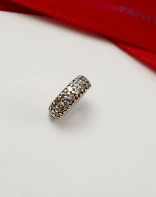 $199 • Buy 1 X Genuine Pandora 14ct Gold Pave Inspiration Spacer Charm #750835CZ G585 ALE