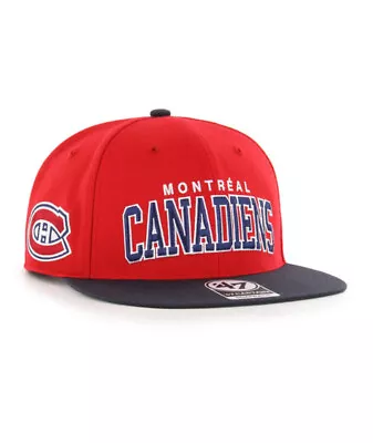 Montreal Canadiens 47' Brand NHL Captain Script Snapback Hat Cap • $36.99