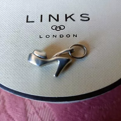 Links Of London Silver  Disco Diva Shoe  Hallmarked Charm  New Condition • £19.99