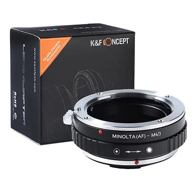 K&F Concept® MAF-M4/3 Adapter Minolta AF Lens To Panasonic M4/3 Camera .157 • £35.24