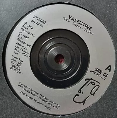 T'PAU (VALENTINE) 7 Inch Vinyl Single - SIREN - 1988 • £1.50