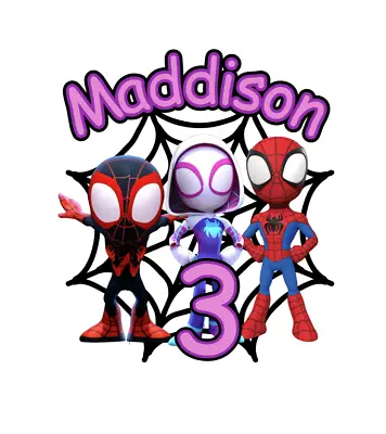 Personalised Cake Toppers Spiderman Marvel Spidey And His Amazing Friends • £5.99