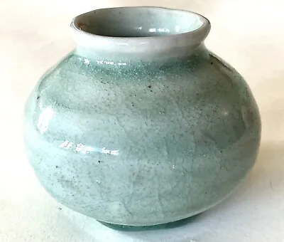 DENMARK Vintage 50s SIGNED Vase Glaze Pottery Mid-Century Modern Googie Atomic • $79.20