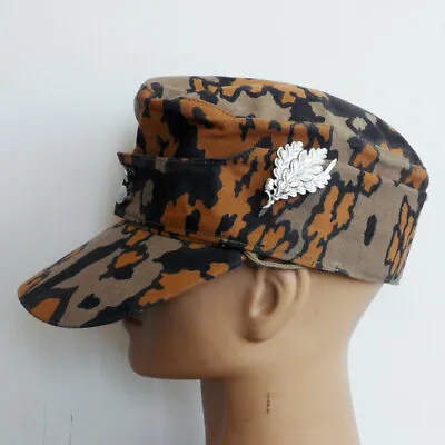 WWII German Army Sniper Cap M43 Oak Leaf Camo Field Cap Hat Cotton Size 59cm • $18.40