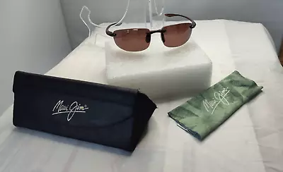 MJ Sports Maui Jim MJ 109-10 Mens Brown Wrap Sunglasses 62/14/127 Japan W Case • $44.95